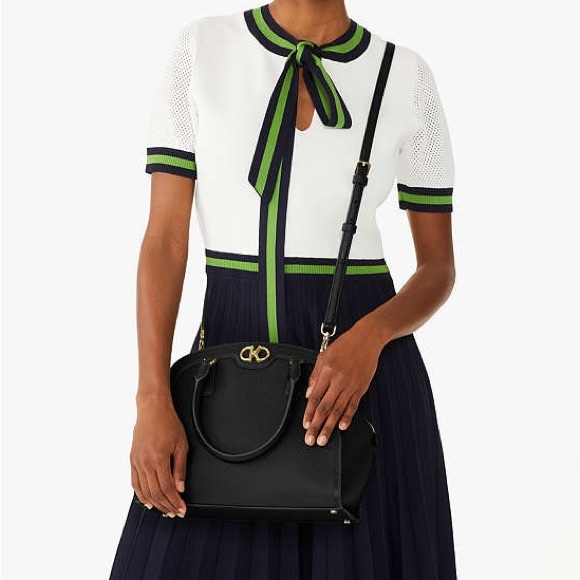 ♠️kate spade Kyla Large Satchel, Black NWT - Picture 2 of 7